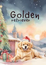 Golden Retriever christmas Theme