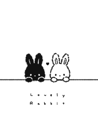 黑白兔子 001