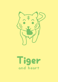 Tiger & heart Lime light