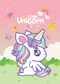 Unicorn Garden Galaxy Peach