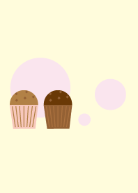 Cup cake plain and chocolate