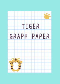 TIGER GRAPH PAPER-BLUE GREEN