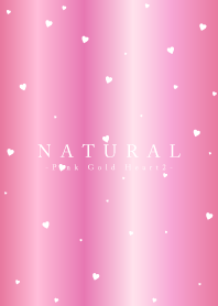 NATURAL -Pink Gold Heart 2-