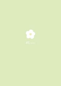 Simple Small Flower / Pale  Leaf Green