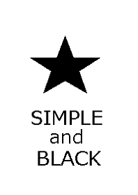 Simple and Black.