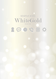 SIMPLE ICON -White Gold-