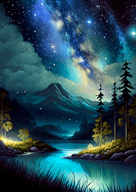 Beautiful starry night view#1592