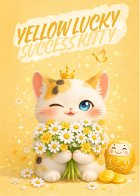 Yellow Lucky Success Kitty