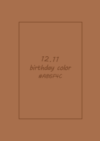 生日代表色-12月11日