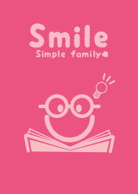 Smile & study Carnation pink
