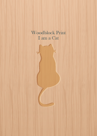 Woodblock Print Cat 49