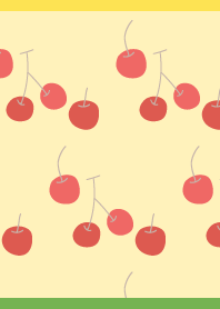 Cherry Day2 on yellow