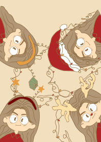 Cute girl Christmas