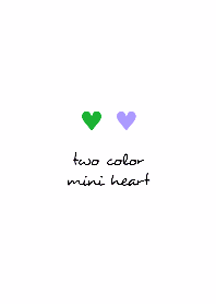 two color mini heart THEME 220