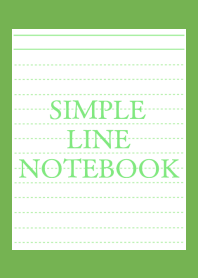 SIMPLE GREEN LINE NOTEBOOK-YELLOW-GREEN