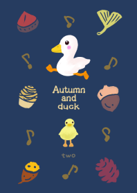 Autumn fruit and duck design02
