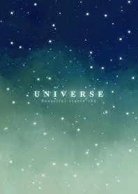 宇宙-浪漫漸層 星空白/湖水綠