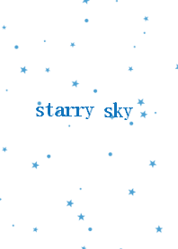 starry sky_blue