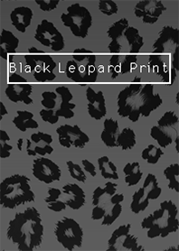 ヒョウ柄 ブラック Black Leopard Print
