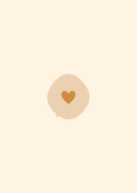 lovely heart [caramel brown]
