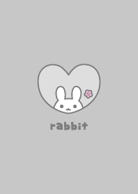 Rabbits Cherry blossoms - Dullness Gray