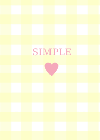 SIMPLE HEART --check yellowpink