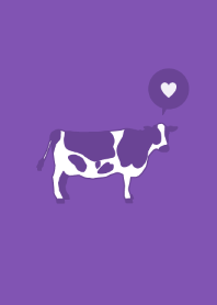 SIMPLE COW - Flower purple -
