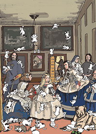 ポンゲをさがせ！ ベラスケス「女官たち」