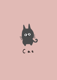 Pink beige and black cat...