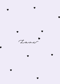 heart & pattern | purple white.
