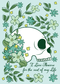 I Love Flowers Forever (green)