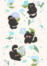 cat holding flower3