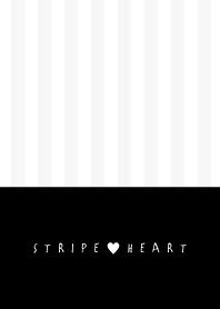 STRIPE&HEART BLACK