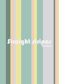 Straight stripes w/ green and yellow