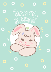 Happy rabbit (mint)