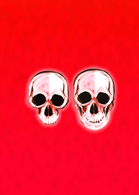 Crystal red skull