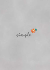 Orange watercolor'Dullness Gray'