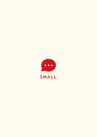 Small Button // Beige& Red