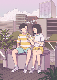 cute couple: sweets