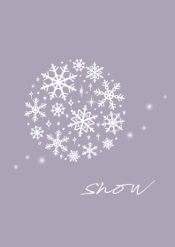 snow simple purple