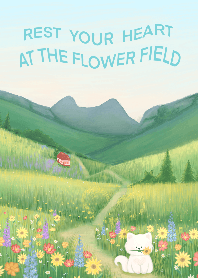 Rest your heart at the flower field