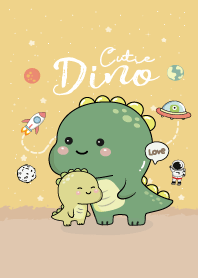 ไดโนน้อยน่ารัก สีเหลืองคัสตาร์ด