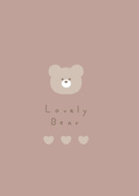 Bear&Heart/ mocha