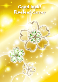 Money luck UP! Five-leaf clover