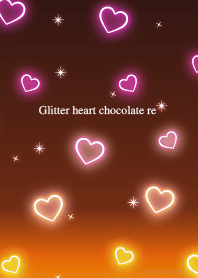 Glitter heart chocolate re