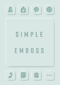 SIMPLE EMBOSS(GREEN THEME_02)