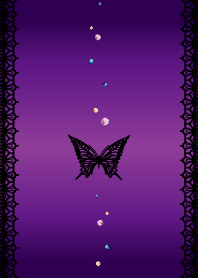 Butterfly&rhinestone with overall luck2