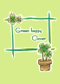 Green happy Clover