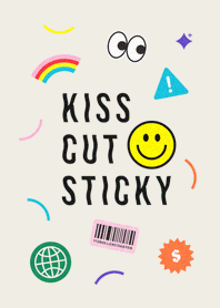 Kiss cut Sticky