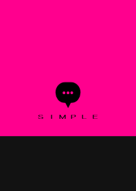シンプル(ブラック ピンク)V.1415